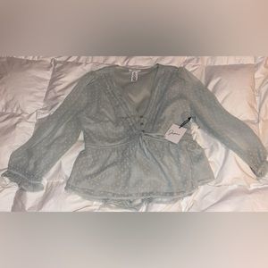 NWT mint green top